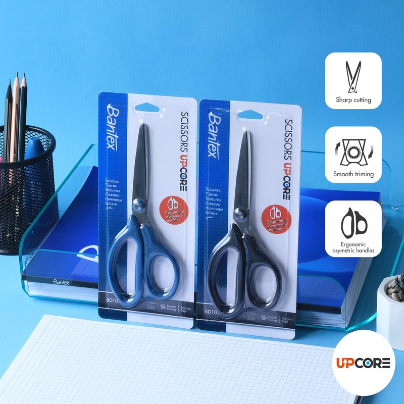 

[ONE's Stationery] Bantex Gunting Serbaguna / Office Scissor Pegangan Ergonomis Pisau Baja Tahan Karat Ukuran 170 mm