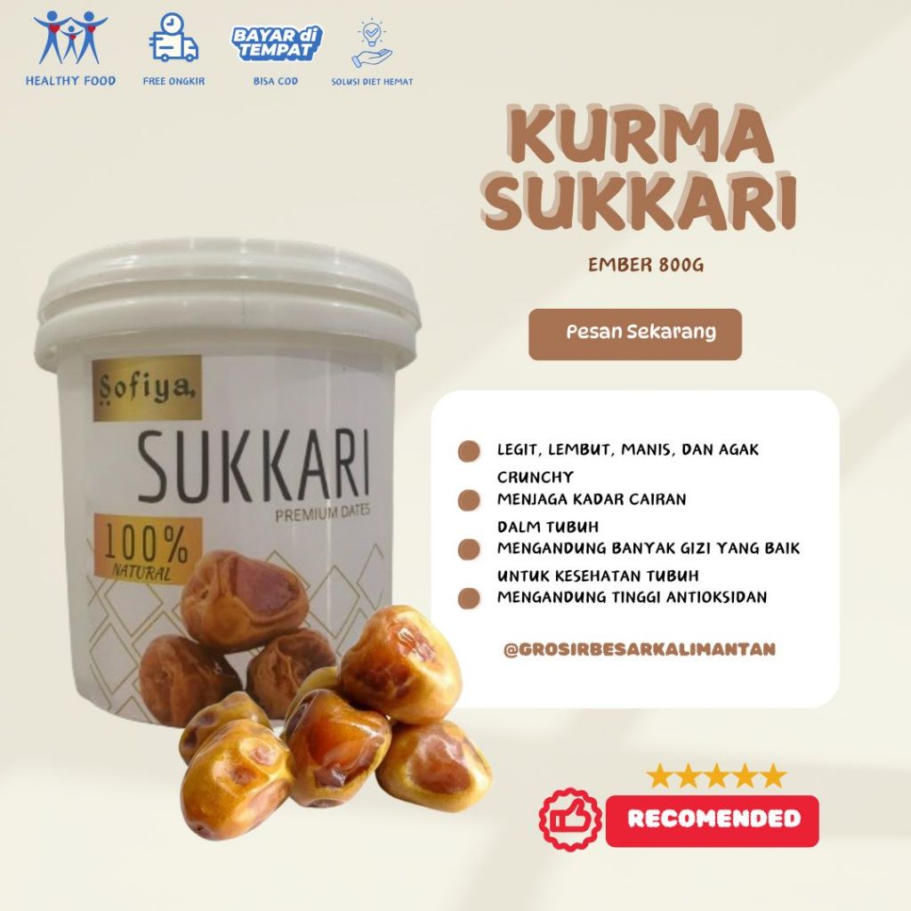 

COD 800 GRAM KURMA EMBER SOFIYA SUKKARI RAJA PREMIUM SAFIYA