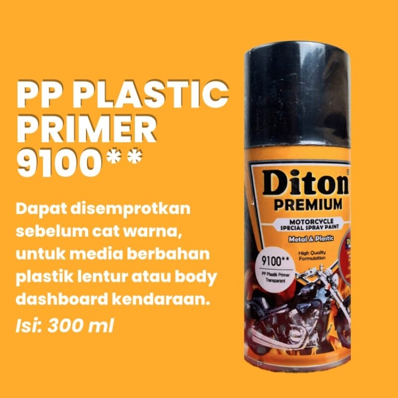 (KHUSUS SULSELBAR) Pilox DITON PREMIUM PP Primer 9100 Plastik Primer Plastic Primer