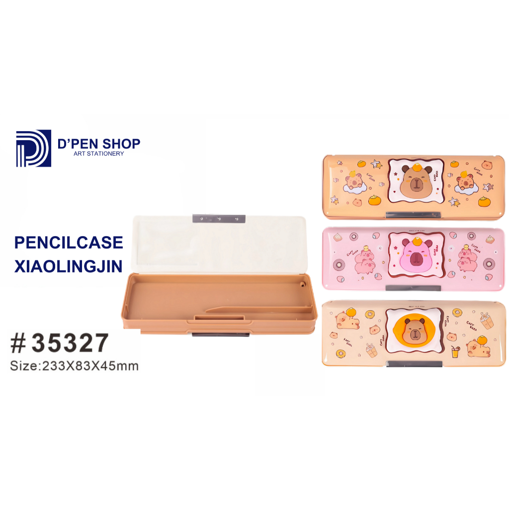 

Tempat pensil aesthetic lucu Pencil Case Cute Bear Xiaolingjin Tempat Pensil Magnetik Multifungsi Pancase