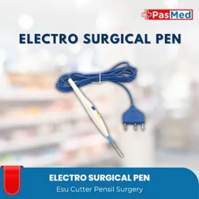 

Electro suegical pencil - esu cutter pensil / surgery pen cauter (ujung pipih)