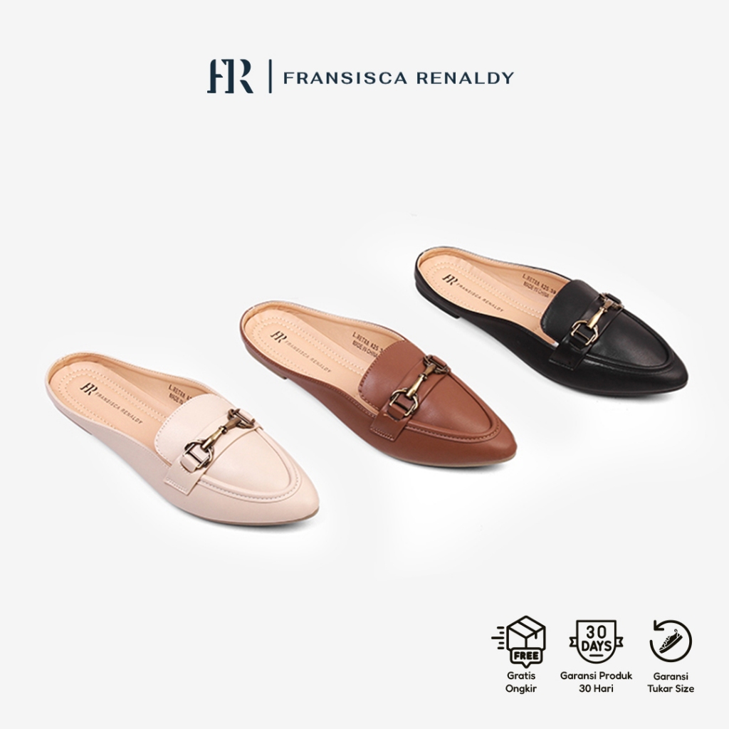 Fransisca Renaldy Sepatu Bustong Mules Wanita L.Retha