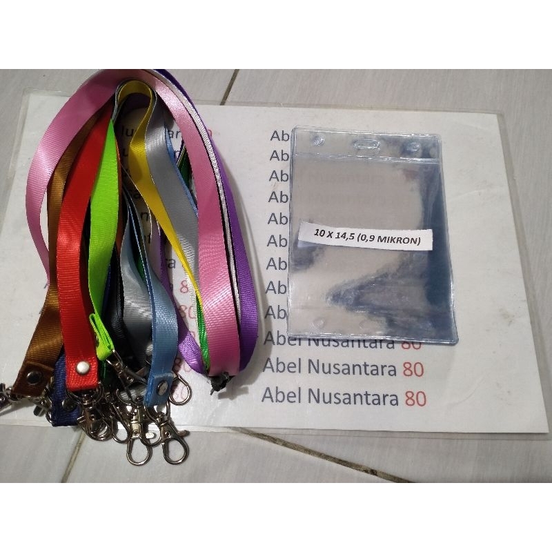 

paket Tali 2cm polos+plastik panitia uk 10 x14,5 cm isi paket 10 pcs tebal plastik 0, 9 mikron