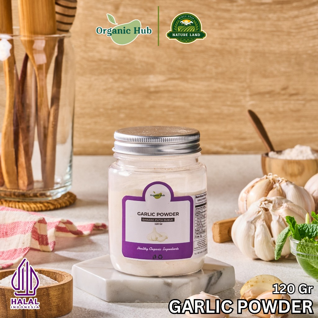 

Organic Hub Garlic Powder Asli 100% Rempah Nusantara Bumbu Dapur Premium Quality 60 gr