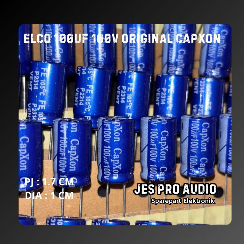 ELCO 100UF 100V ORIGINAL CAPXON