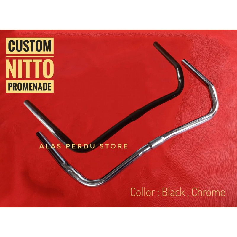 Custom Nitto Promenade Bar / LOSCO HANDLEBAR / Handlebar sepeda Federal, City Bike, Commuter Bike, C