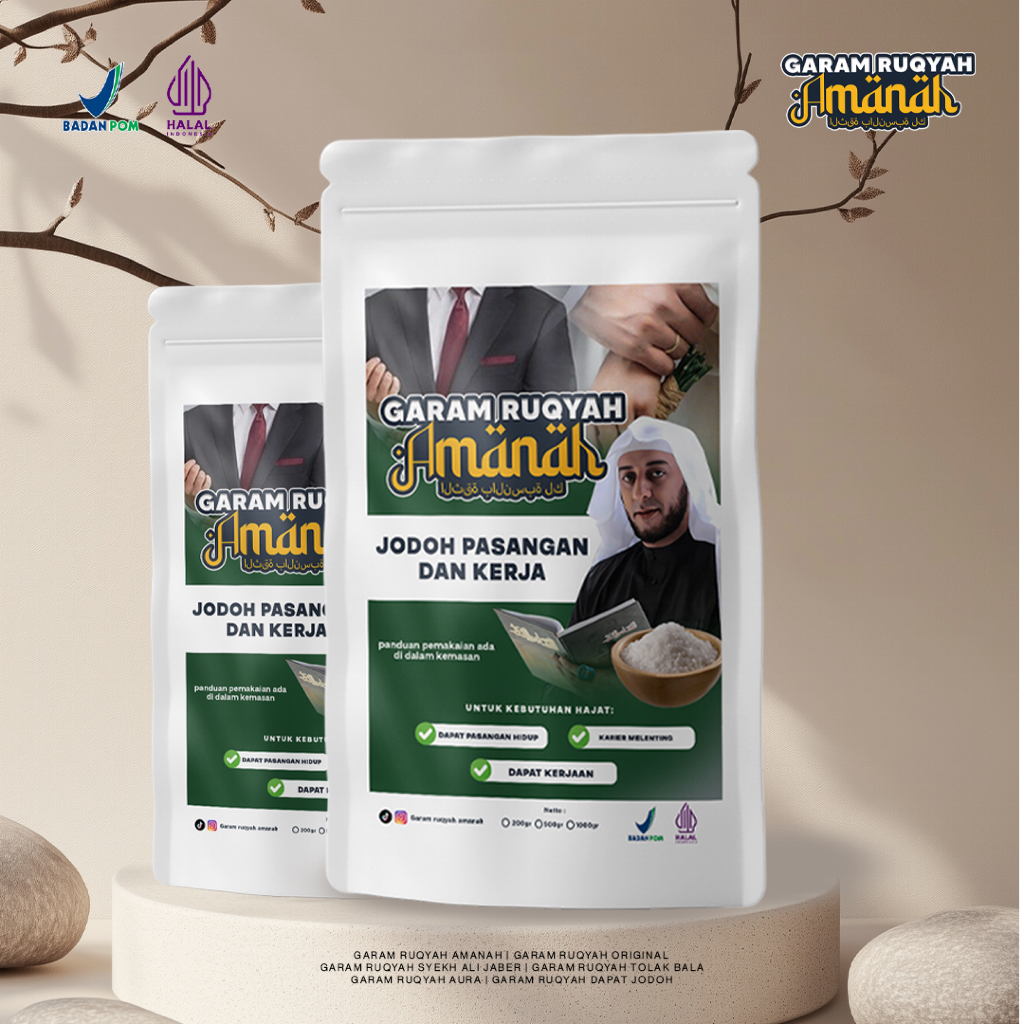 

Garam Ruqyah Amanah Syekh Ali Jabber (Jodoh Pasangan & Kerja)