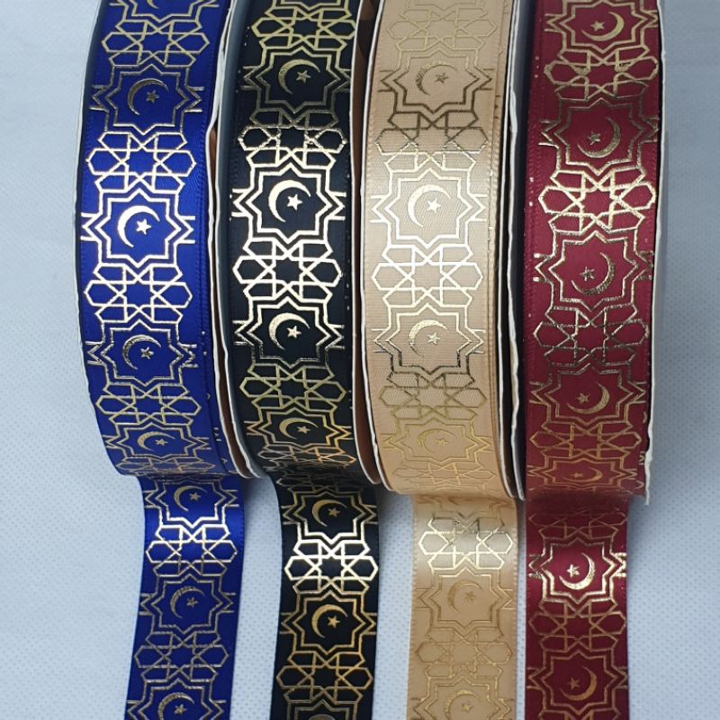 

1 YARD (90cm) - PITA IDUL FITRI MOTIF BATIK NP SIZE 2,5 CM • Pita Lebaran(BUKAN 1 ROL)