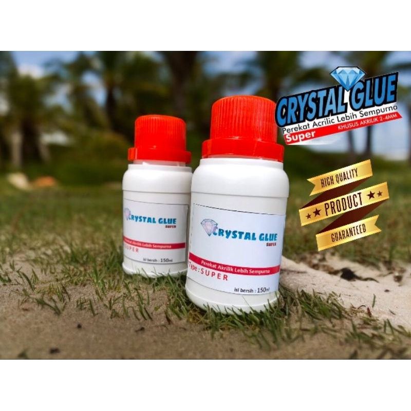 

Lem akrilik SUPER 150ml+suntikan, lem acrylic bening, crystal glue super 150ml