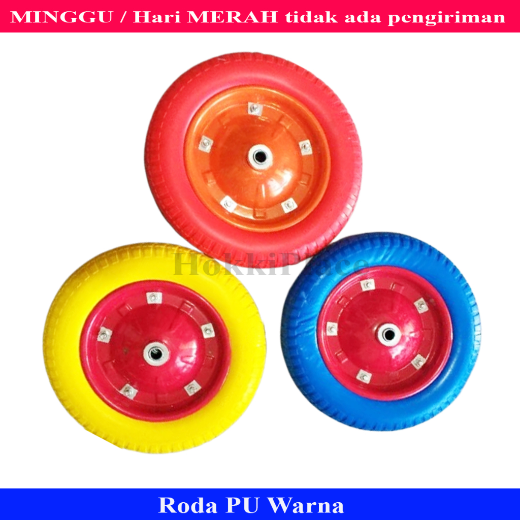 Roda gerobak ban mati pu warna Ban Gerobak Dorong Roda Sorong Mati Pasir
