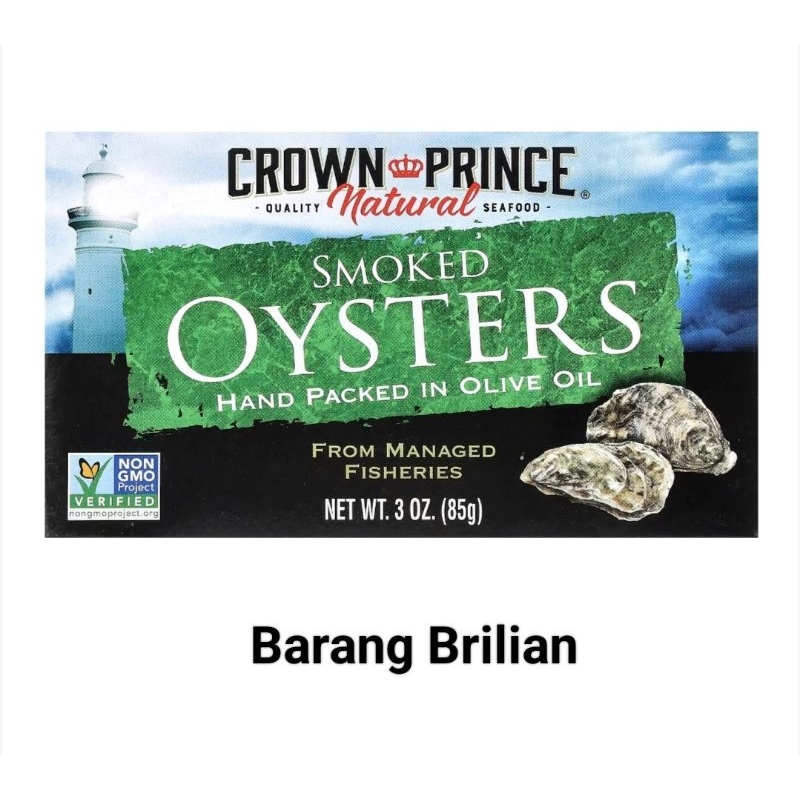 

Crown Prince Smoked Oysters in Olive Oil 85 Gram