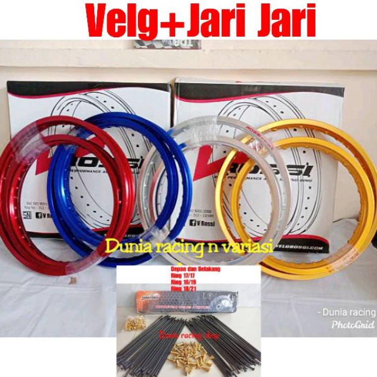 KODE P88U Velg Rossi Pelek Rossi ring 16 19 ring 18 21 hole 36 Biru Hitam Gold Ungu merah silver Sep