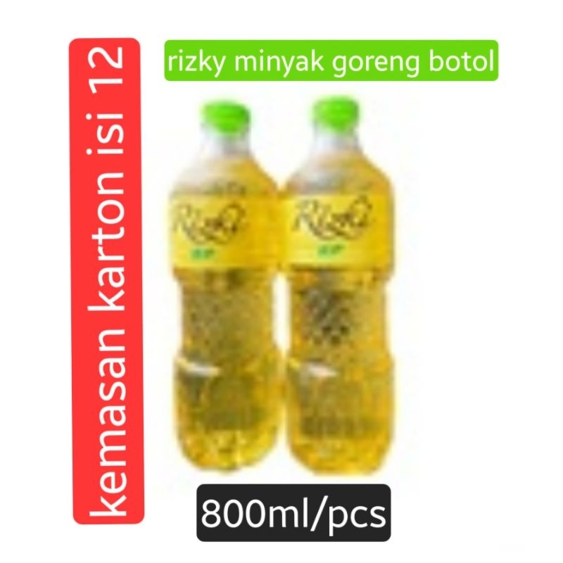 

minyak goreng rizki kemasan botol 12pcs/karton
