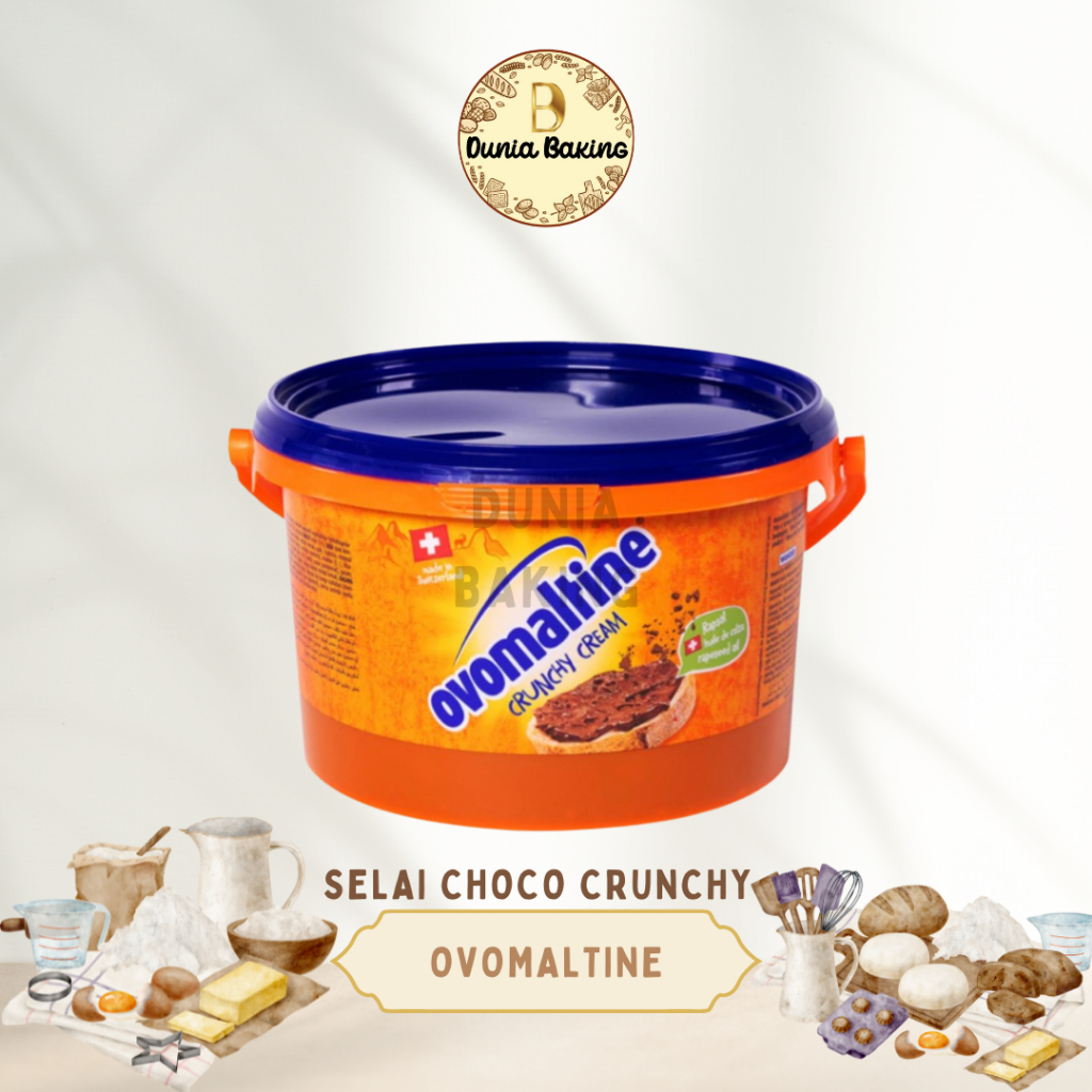 Ovomaltine coklat crunchy 2,5kg | Selai coklat ovomaltine 2,5kg | Selai coklat