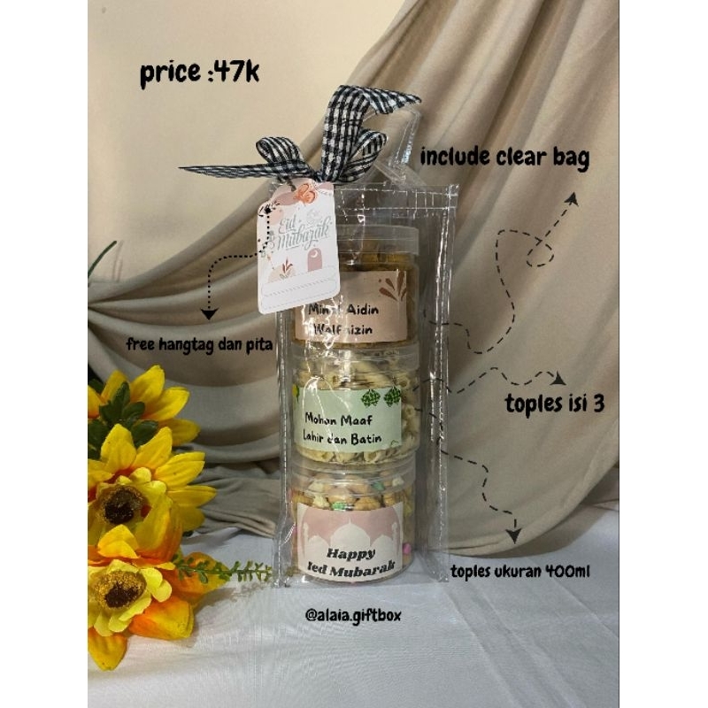 

HAMPERS LEBARAN | LOW BUDGET | CLEAR BAG | TOPLES 400ML
