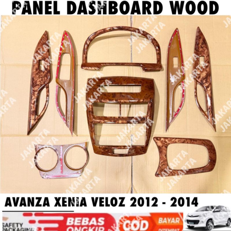 Panel Dashboard Wood All New Avanza Xenia Veloz 2012 2013 2014