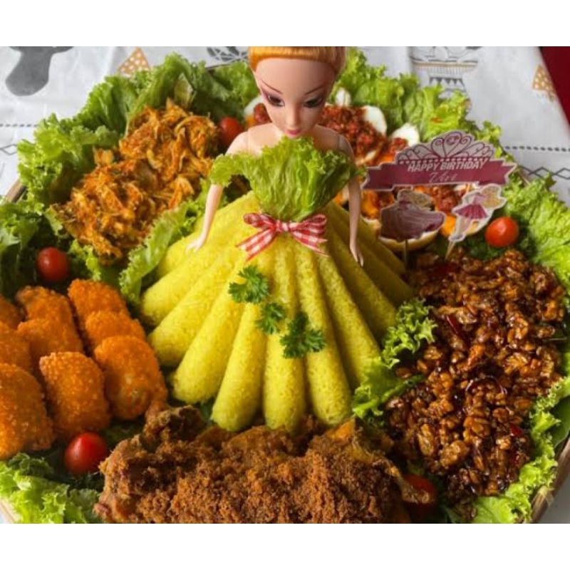 

tumpeng barbie porsi 10