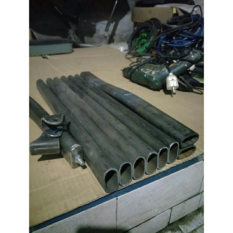 pipa oval bahan arm cb, gl, mp,model ninja