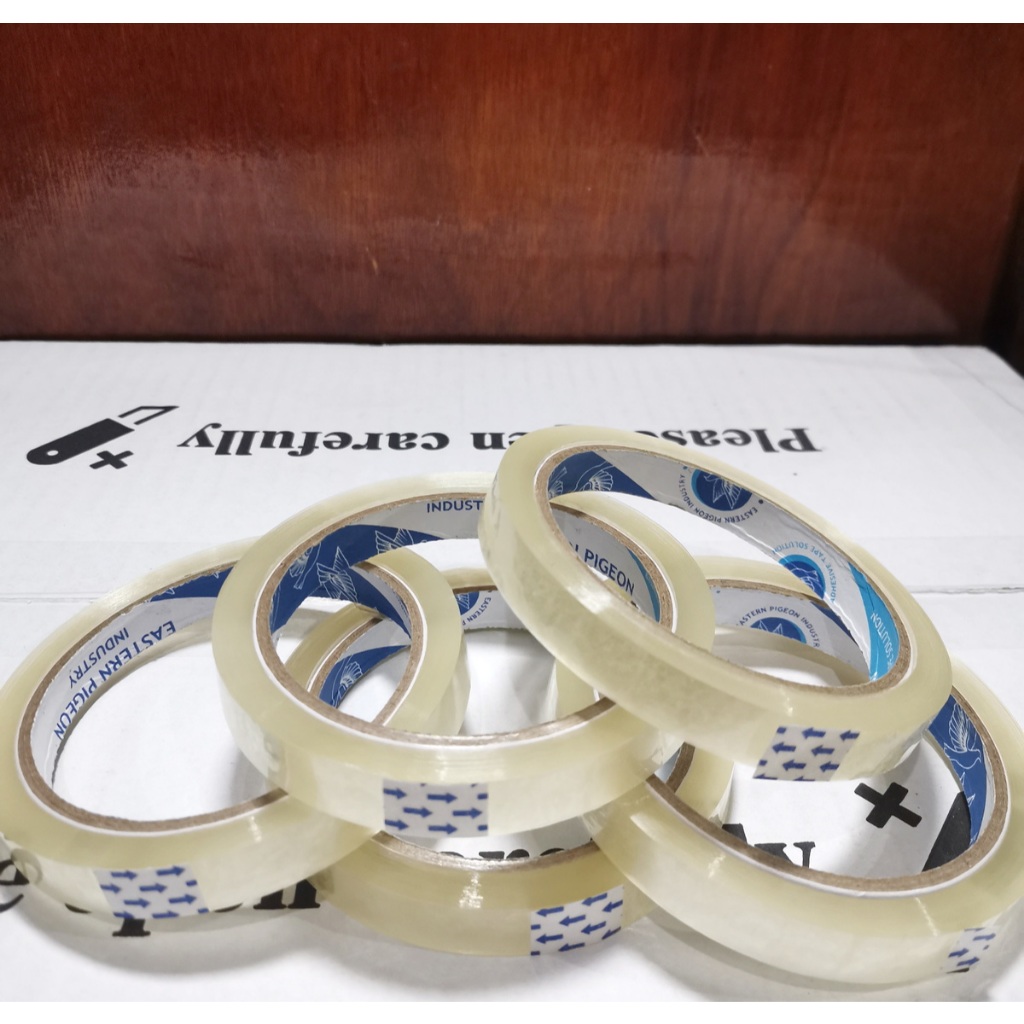 

Lakban 12x72yard 1 roll Selotip 1/2 inch 45 micron Selasiban Selotip Eastern Pigeon