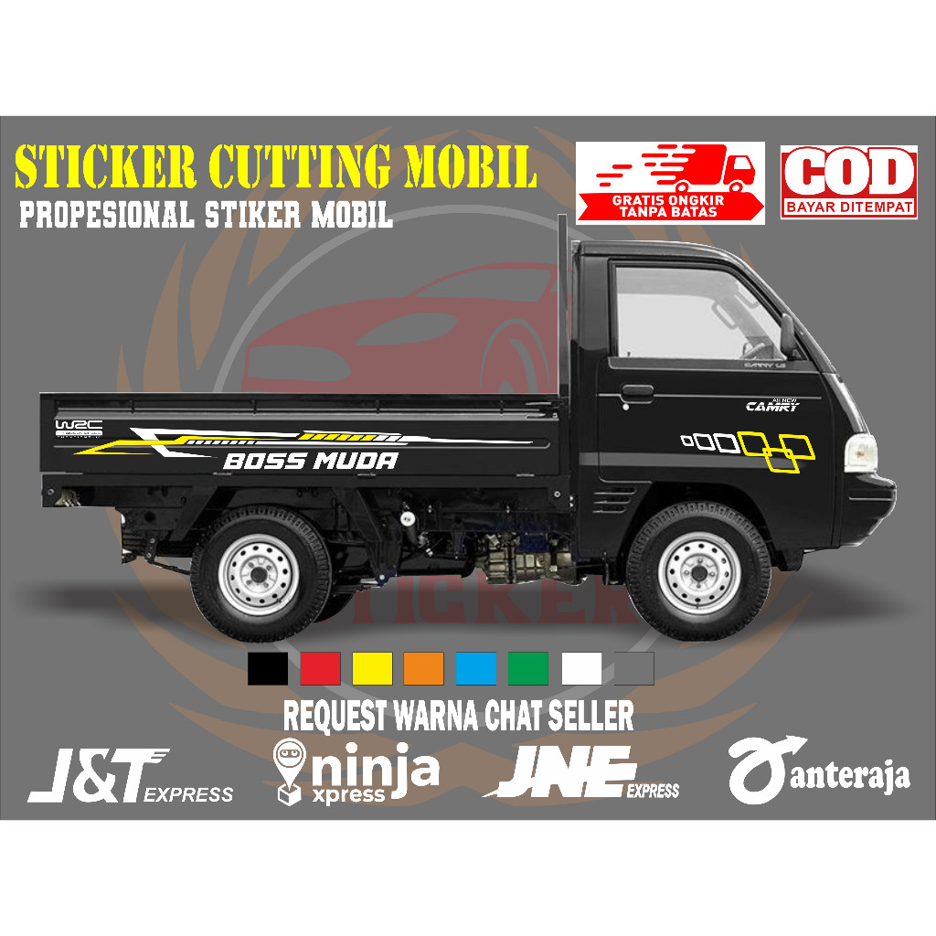 sticker mobil carry, sticker mobil suzuki carry, sticker mobil, sticker variasi body mobil keren.