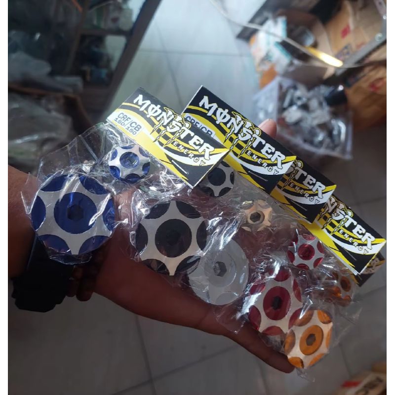 Tutup magnet CRF CB 150 r CNC tutup koin magnet cnc CRF CB150r tutup koin kalter magnet  alumunium c