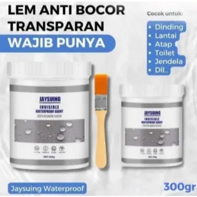 Lem anti bocor transparant lem jaysuing waterproof 100&300gr original jaysuing