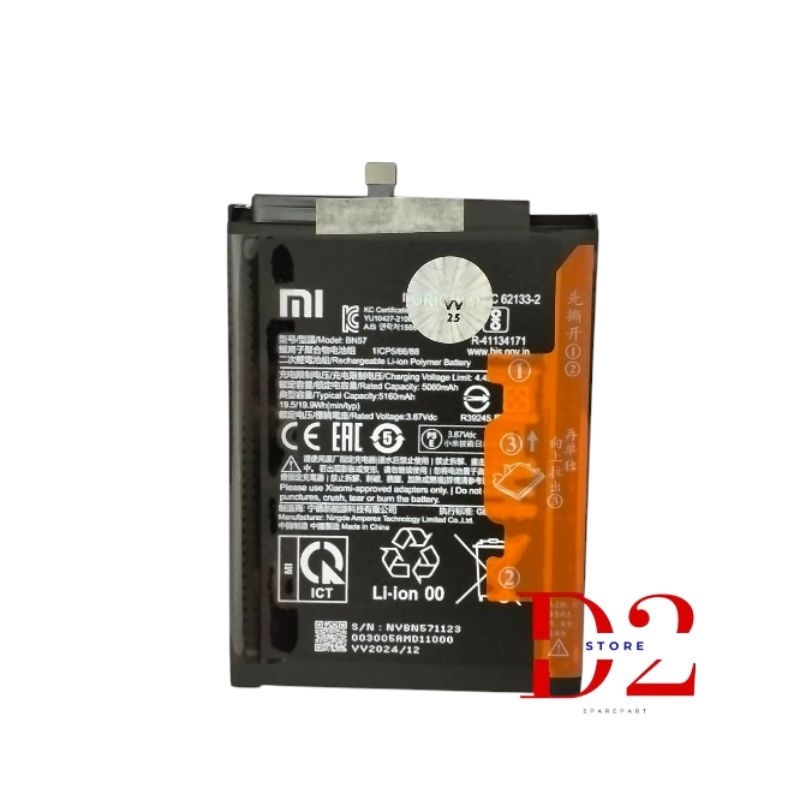 BATERAI BATRE POCO X3 / POCO X3 NFC / POCO X3 PRO BN57 ORIGINAL