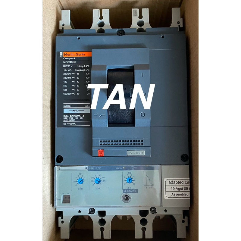 MCCB NS630N 630A 3P MERLIN GERIN