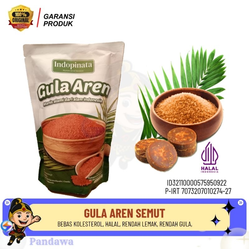 

Gula Aren Semut Indopinata Gula aren Bubuk 500gr Asli Tanpa campuran dan bahan pengawet