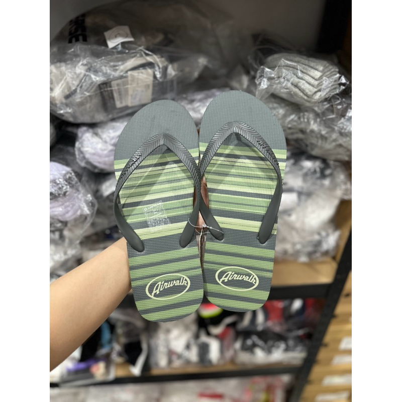 SANDAL JEPIT KARET PRIA AIRWALK BALTI OLIVE AIWSM2405290 SANDAL AIRWALK 100% ORIGINAL SIZE 43