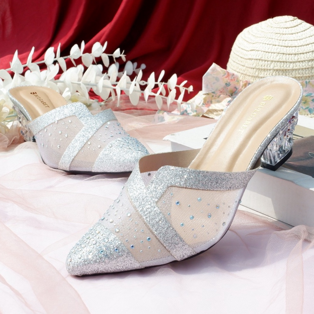 KODE K22F Heels Kaca Pesta Kondangan 5cm Mewah BP 4