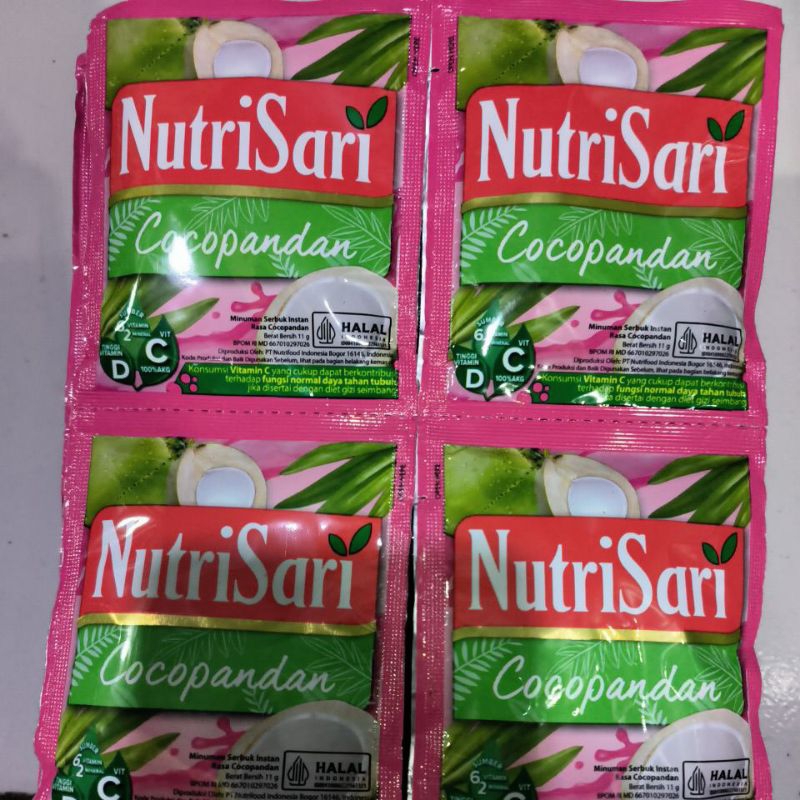 

NUTRISARI COCOPANDAN 1pack isi 4renceng 1renceng isi 10pcs