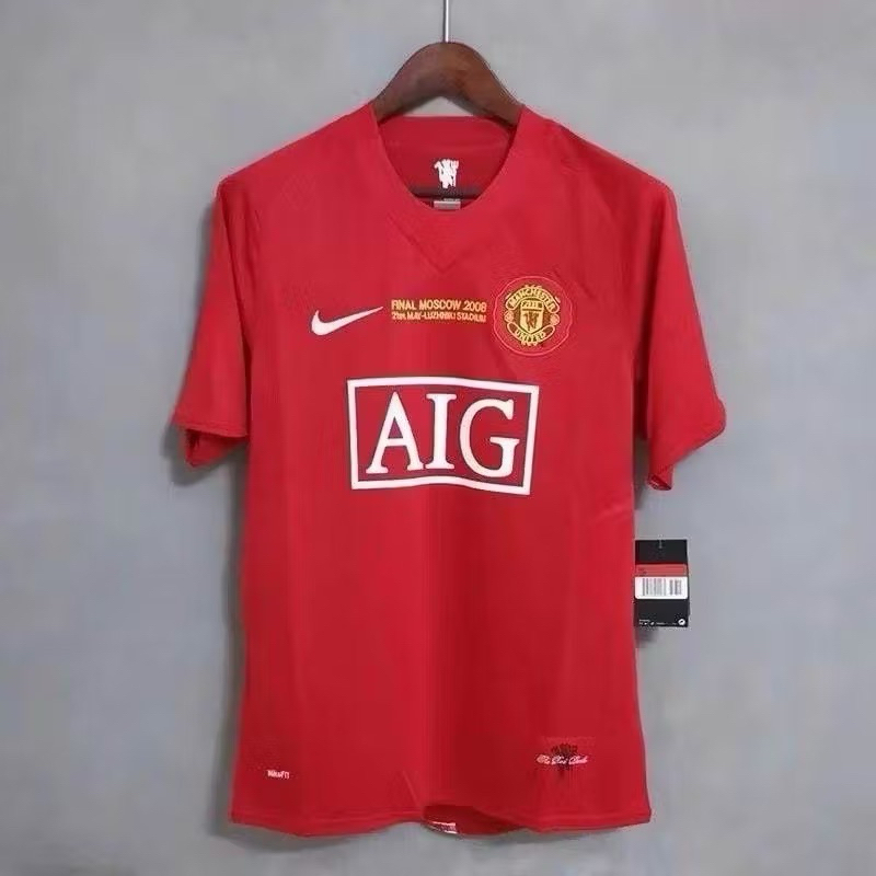 JERSEY BOLA RETRO JERSEY MANCHESTER UNITED HOME RETRO 2008 GRADE ORI THAILAND A3 MANCHESTER UNITED H