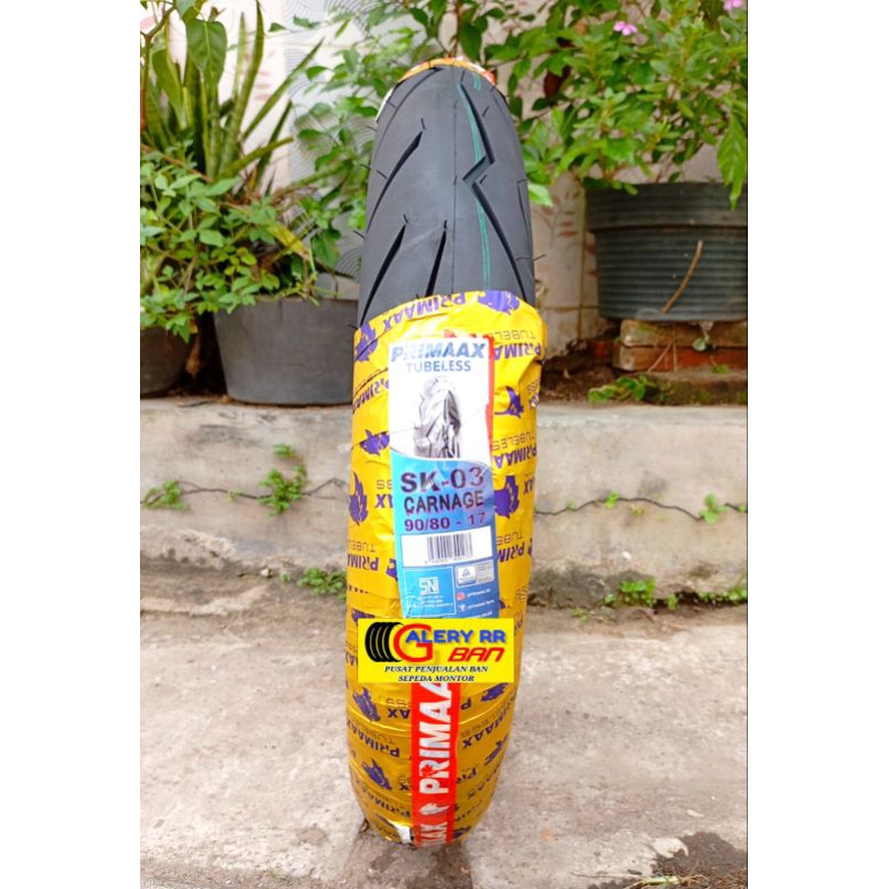 Ban Tubeless Primaax Sk03 90/80-17 Ban Donat 90/80-17 ban montor jupiter mx satria revo vega vixion 