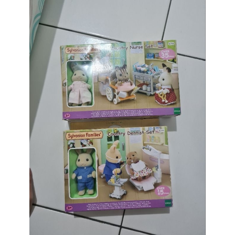 mainan anak boneka rumahan sylvanian families dentist nurse hanya figur tanpa baju take all