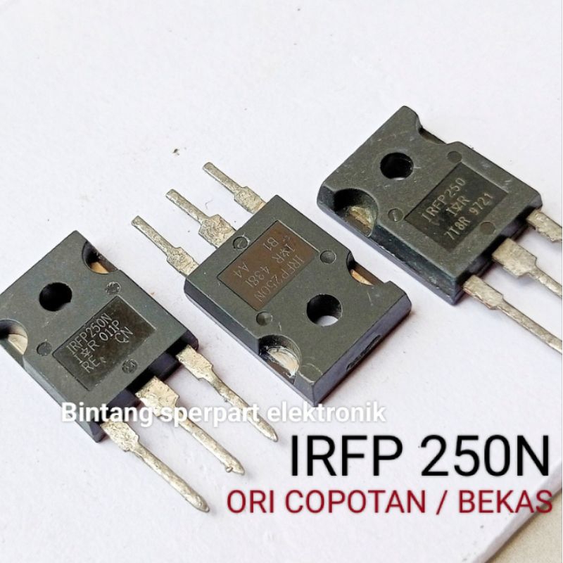 (1 BUAH) IRFP250N ORIGINAL (COPOTAN/BEKAS) MOSFET IRFP250N MOSFET IRFP250 N TRANSISTOR IRFP 250N MOS