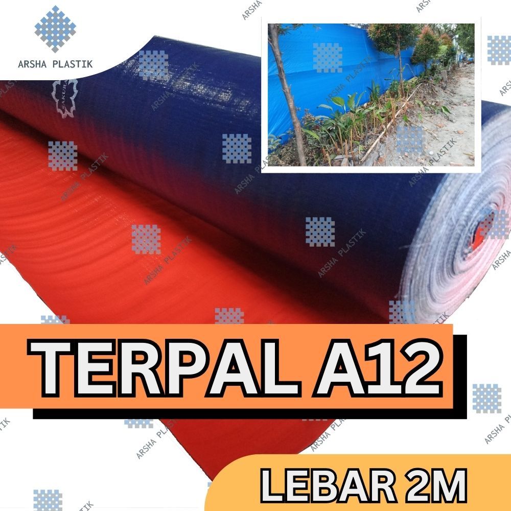 Terpal Meteran Terpal Roll A12 2x100 (harga per 1m) / Terpal plastik / Plastik Terpal / Terpal Dindi