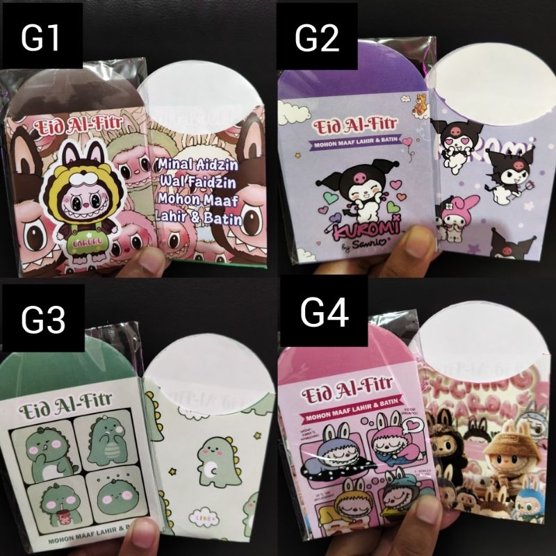 

AMPLOP LEBARAN KARAKTER LABUBU UKURAN MEDIUM