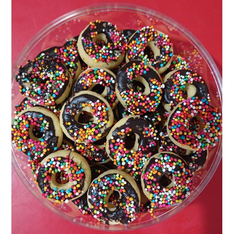 KUE KERING COKLAT MINI DONAT| BUTTER MINI DOUNTS | DONUT COOKIES