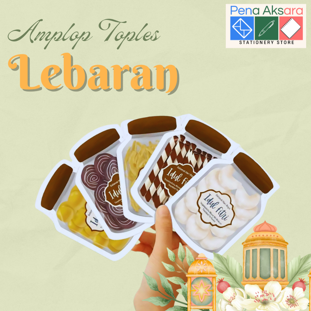

Isi 5 Pcs Amplop Lebaran 3D Toples Kue / Angpao Unik / Amplop Karakter Lebaran Idul Fitri