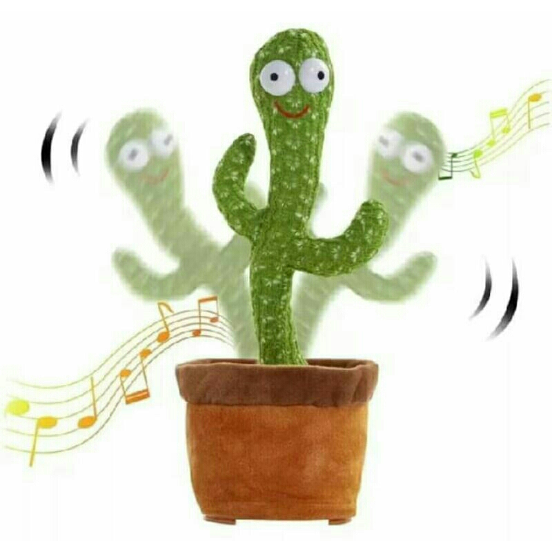 Mainan Anak Boneka Kaktus Menari Boneka Kaktus Meniru Suara Boneka Kaktus Musik Boneka Kaktus Pajang