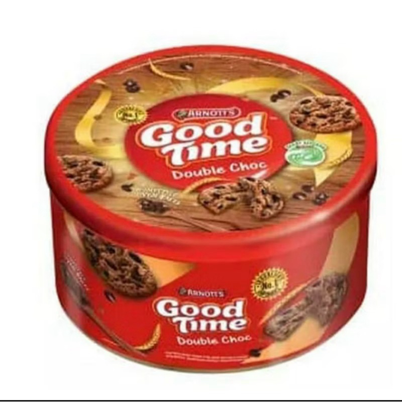 

Biskuit Good Time Double Choco Kaleng Kecil 144g