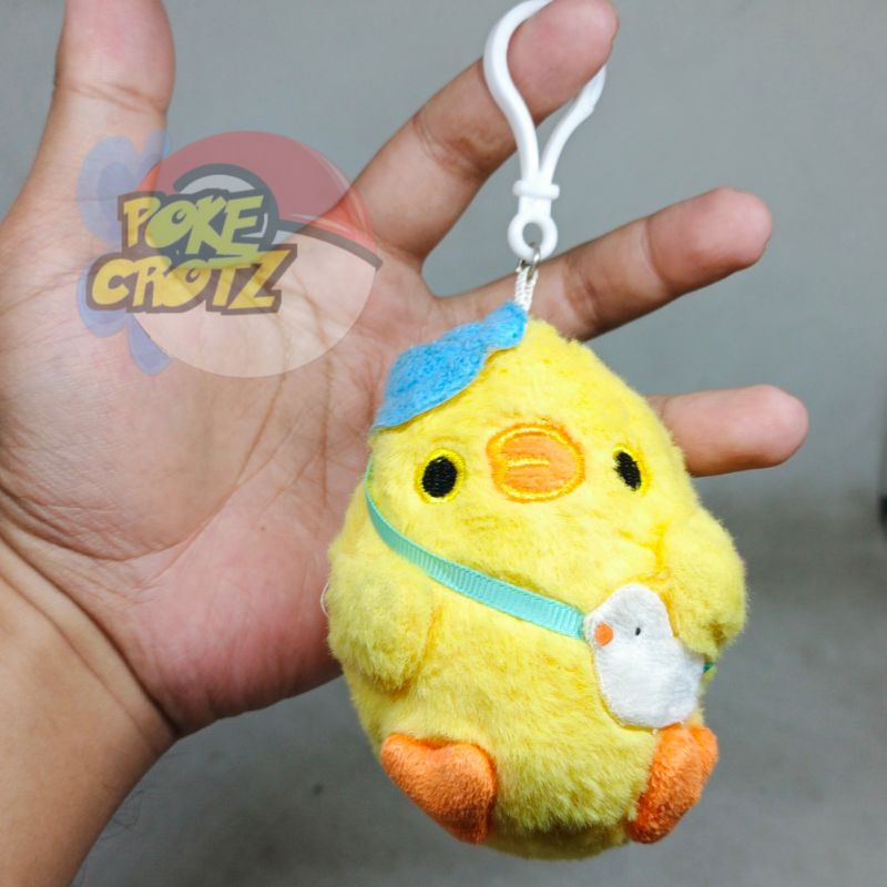 Gantungan Kunci Boneka Plush Ayam Kuning Kecil Lucu