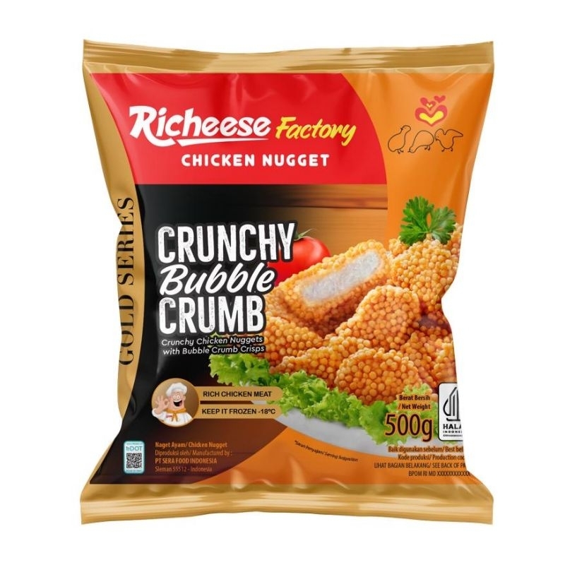 

RICHEESE NUGGET CRUNCHY BUBBLE CRUMB 500GR