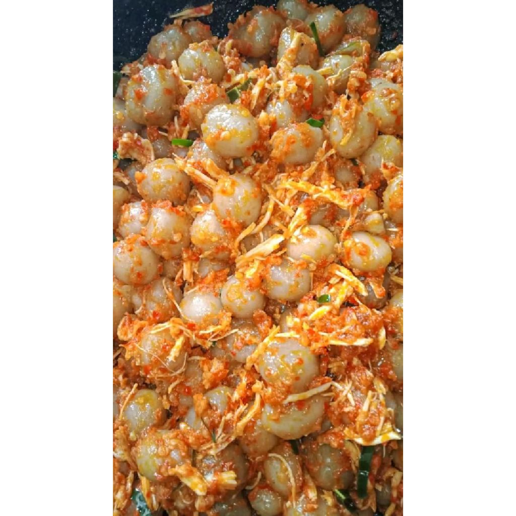 

cilok ayam suwir pedas