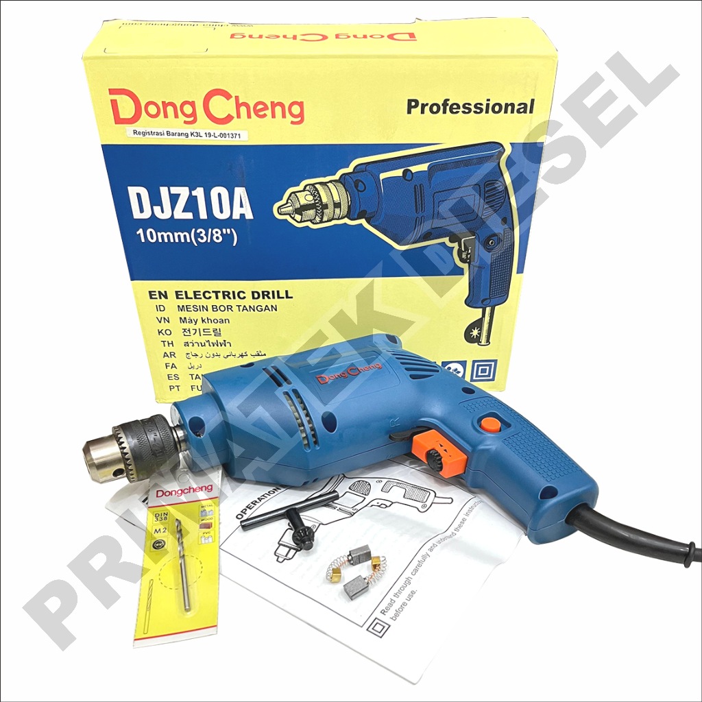 Mesin Bor Beton Tembok 10 mm DJZ10A DONGCHENG / Impact Drill Mesin Bor Listrik Bor Tembok Beton Besi