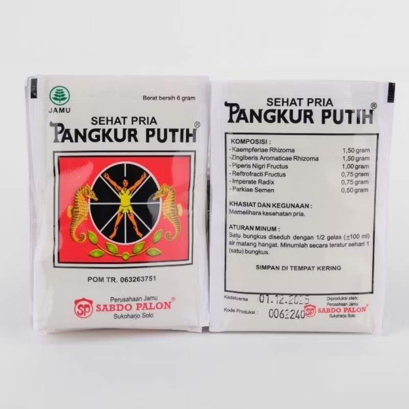 

tangkur putih 10 shaset sehat pria jamu sabdon palon