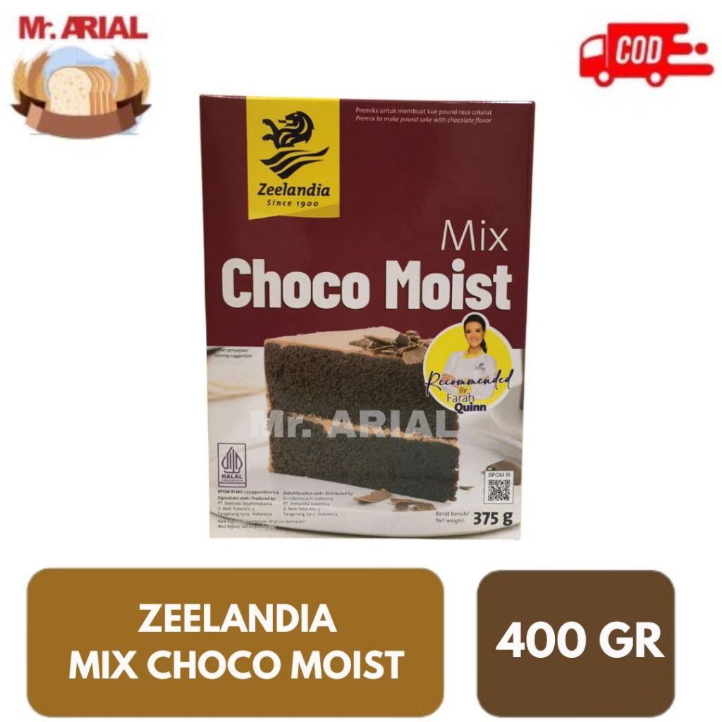 

Zeelandia Choco Moist Mix 375g Tepung Premix Cake Coklat Moist