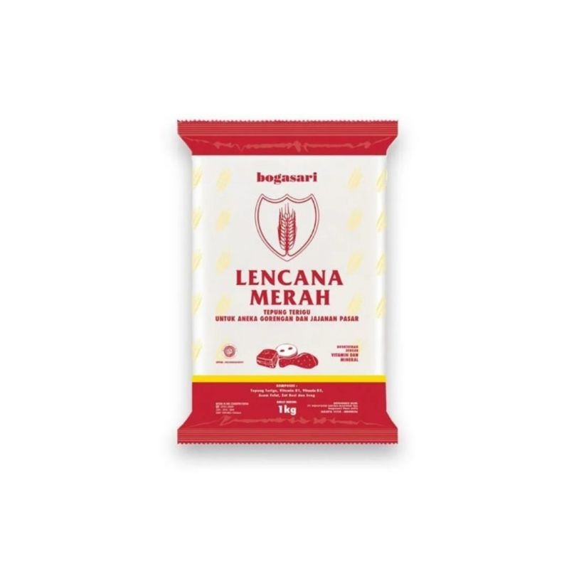 

Tepung Terigu Lencana merah 1kg