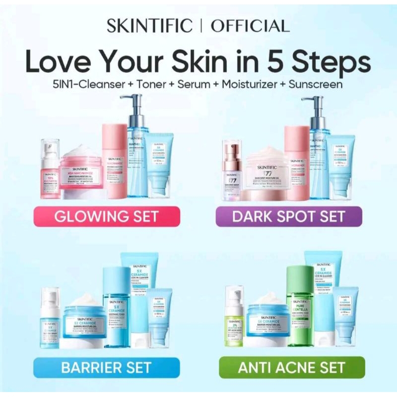 skintific glowing set